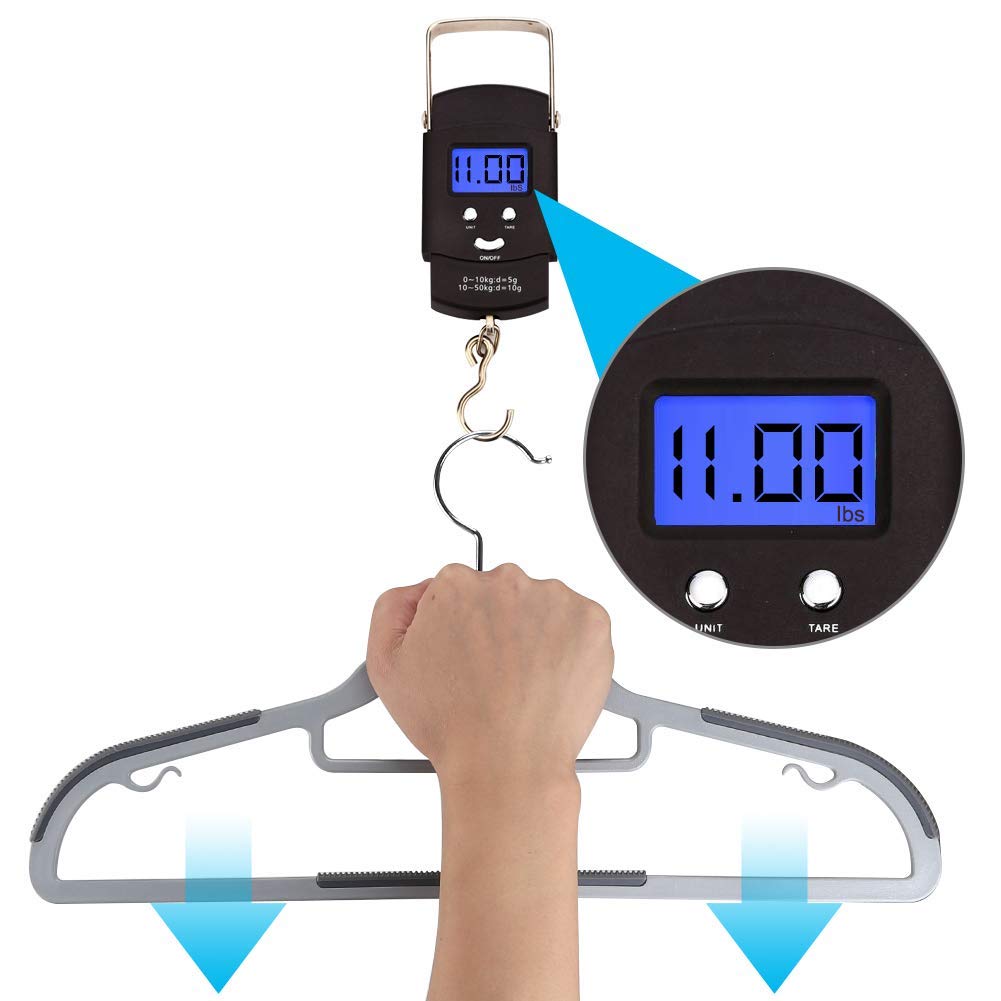 TIMMY hanger supporting heavy sweater to show heavy-duty strength