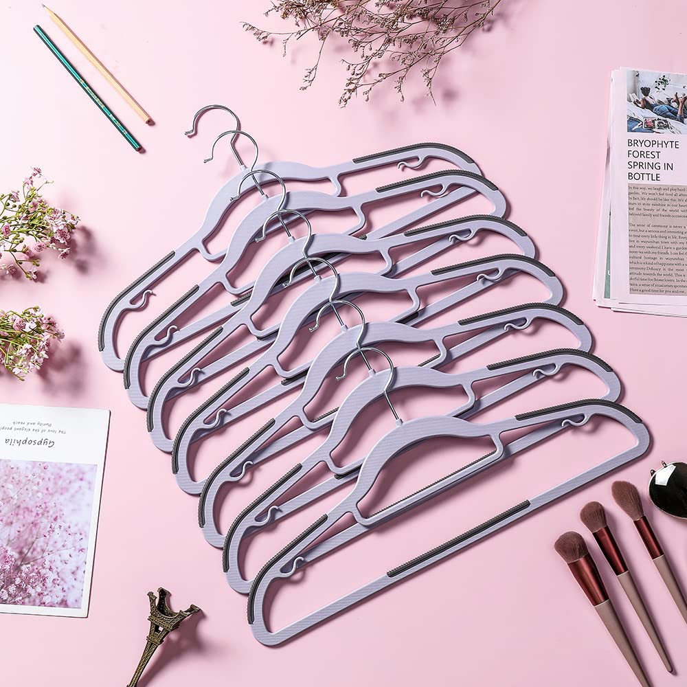 TIMMY organized closet with hangers creating tidy, accessible wardrobe