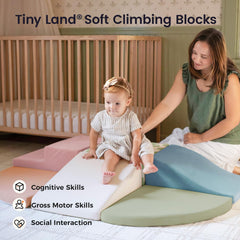 Tiny Land close-up of dense 31A foam core, shows firm supportive texture for stability