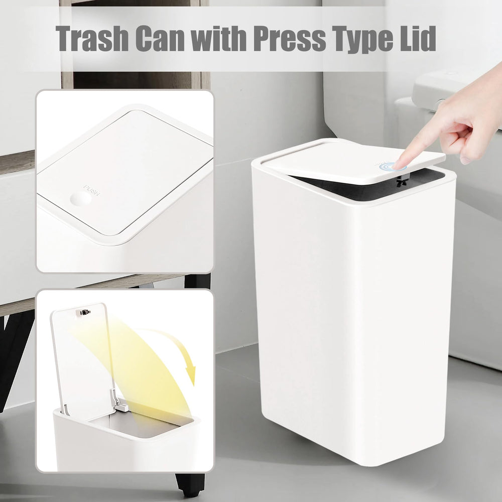 TIPGO interior view with removable lid for fast liner changes and cleaning