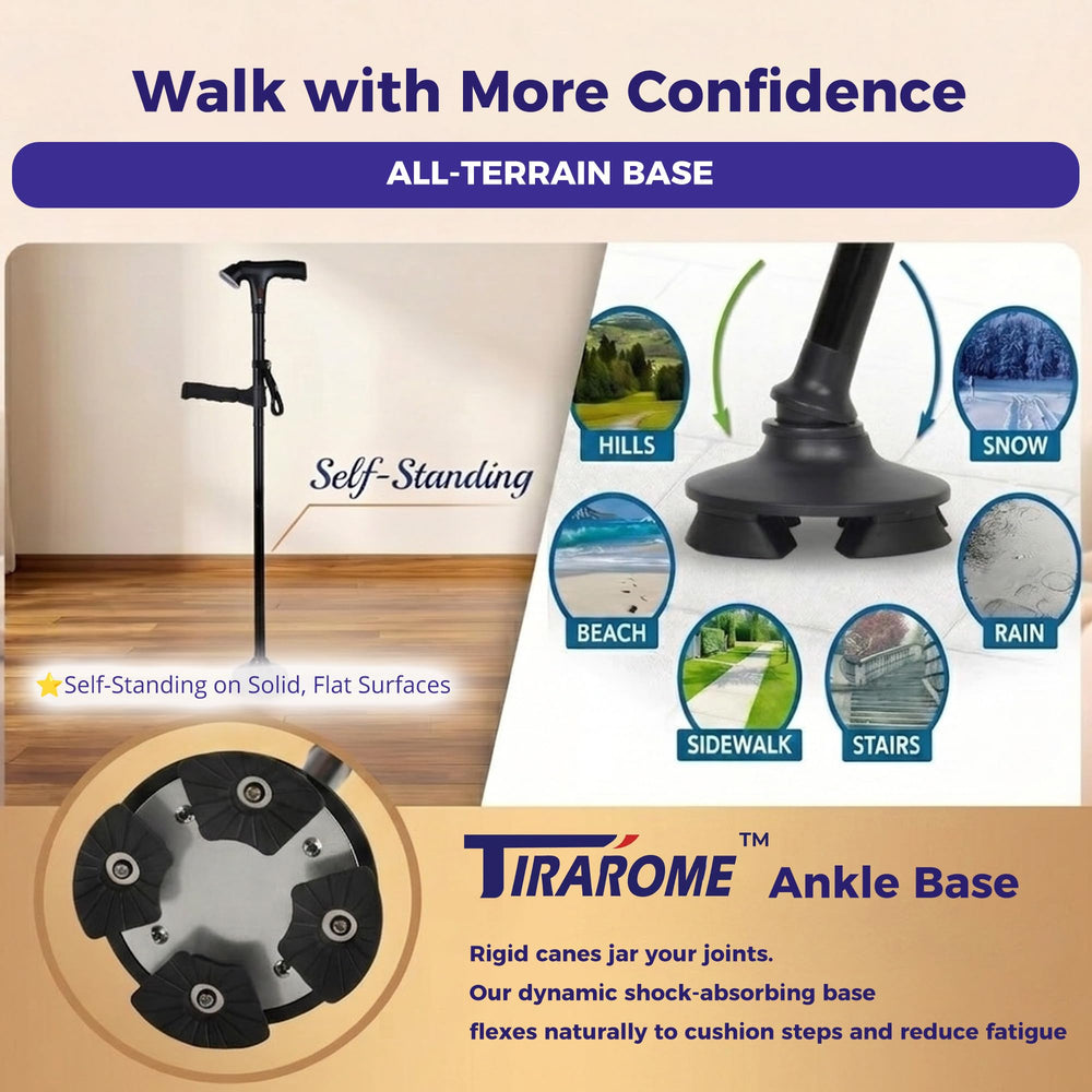 TIRAROME four-layer shock-absorbing base reducing joint impact