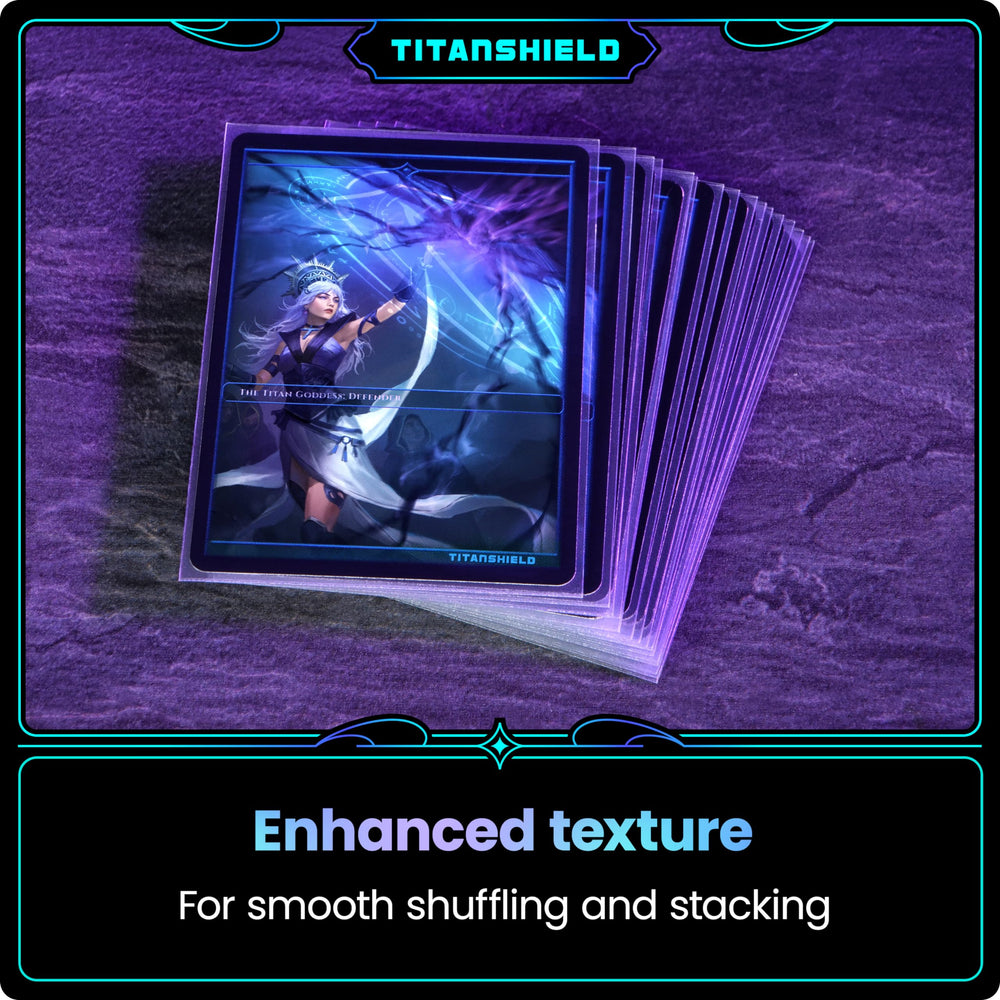 TitanShield stacked sleeves beside a ruler showing dimensions and fit accuracy