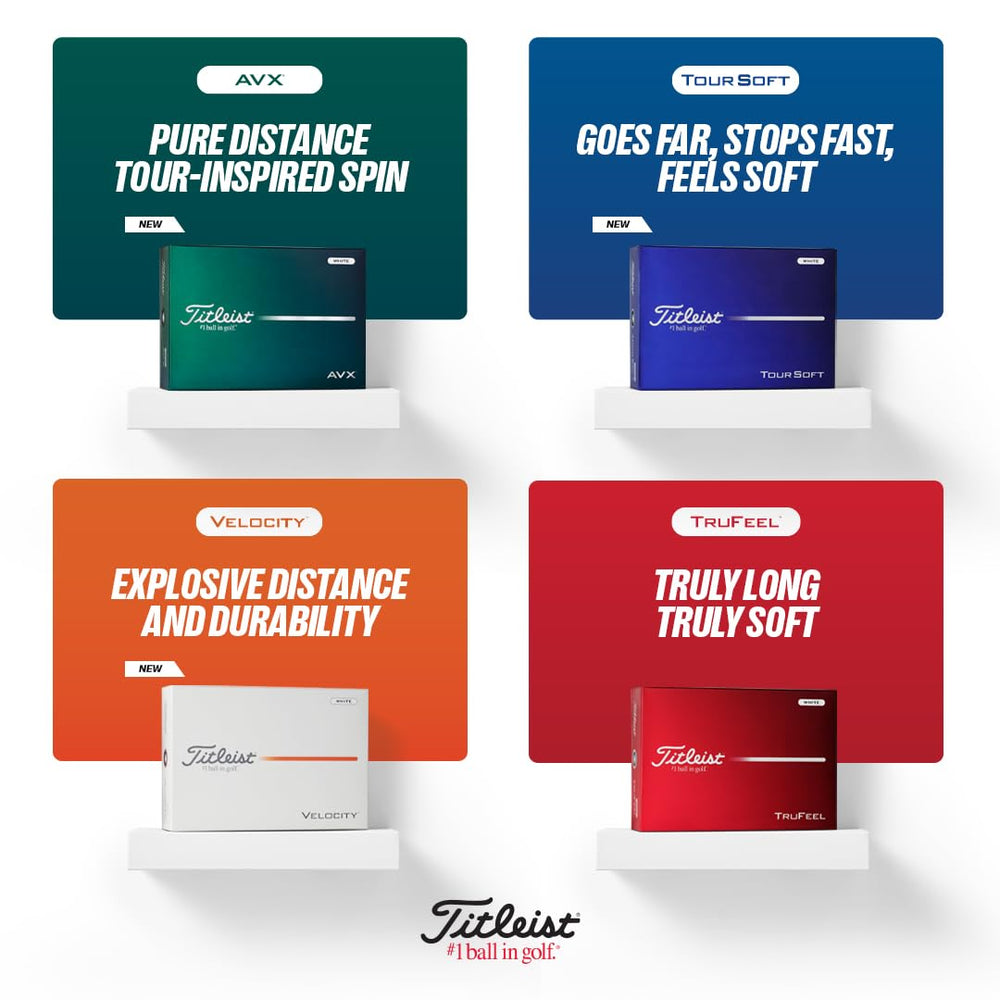 Titleist AVX stopping on green illustrating control and soft feel