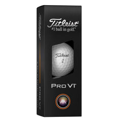 Titleist Pro V1 single ball close-up highlights logo and soft finish for feel