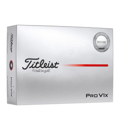 Titleist Pro V1x front packaging showing premium presentation and quality