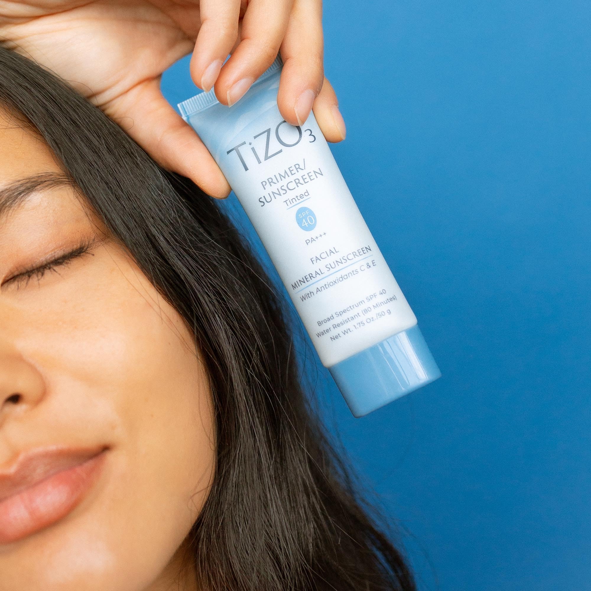 TIZO3 applied under foundation demonstrating smooth primer benefit