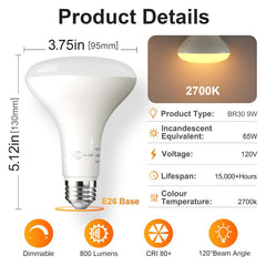 TJOY BR30 close-up of bulb surface highlighting smooth finish benefit