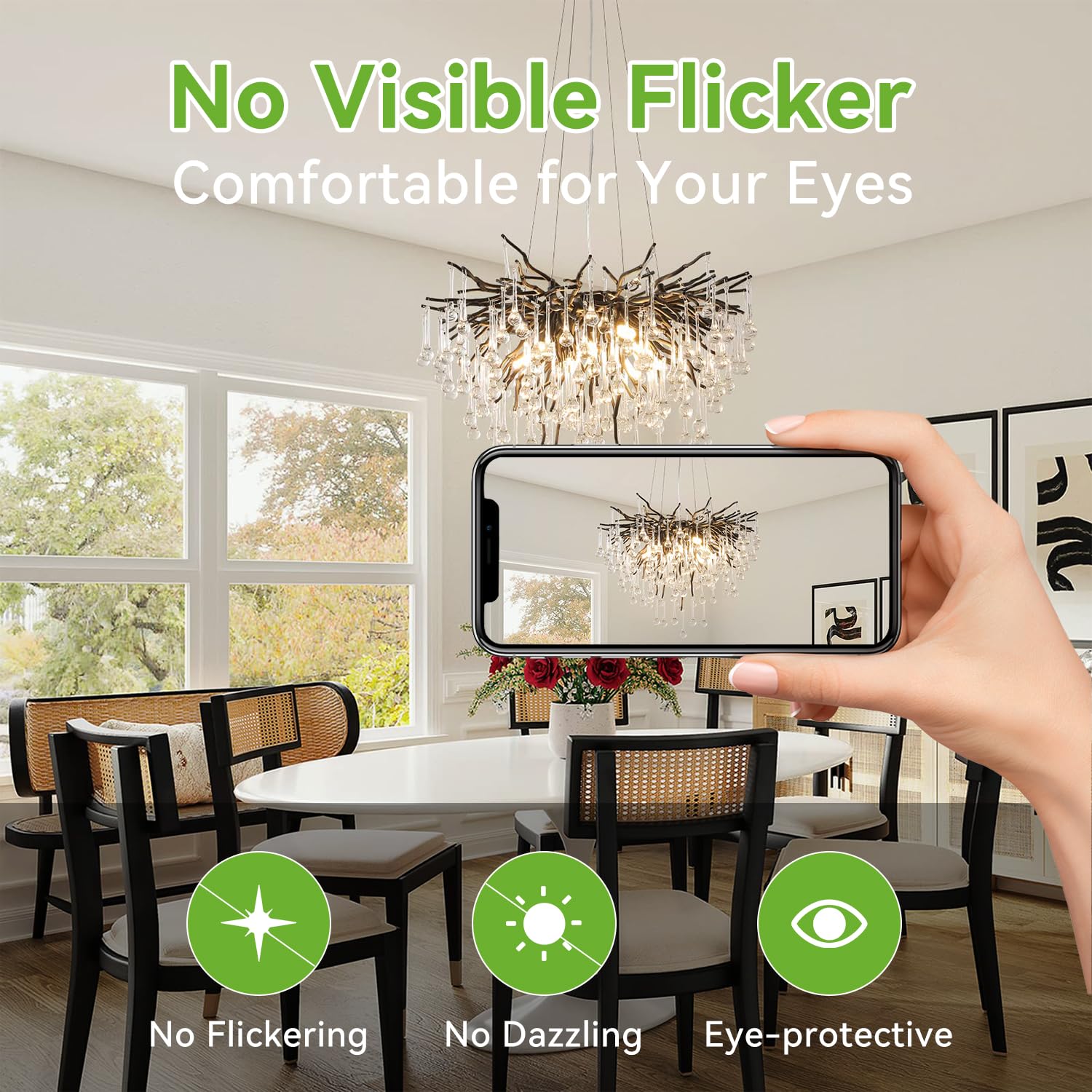 TJOY G9 box opened with 12 bulbs laid out for convenient multi-fixture use