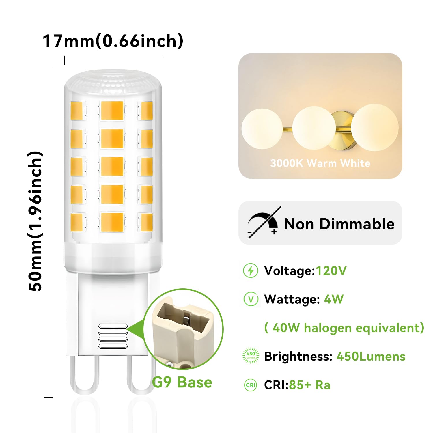 TJOY G9 LED close-up of LED array highlighting even 360° illumination