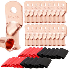 TKDMR front pack of 20 copper lugs and heat-shrink showing kit contents and convenience