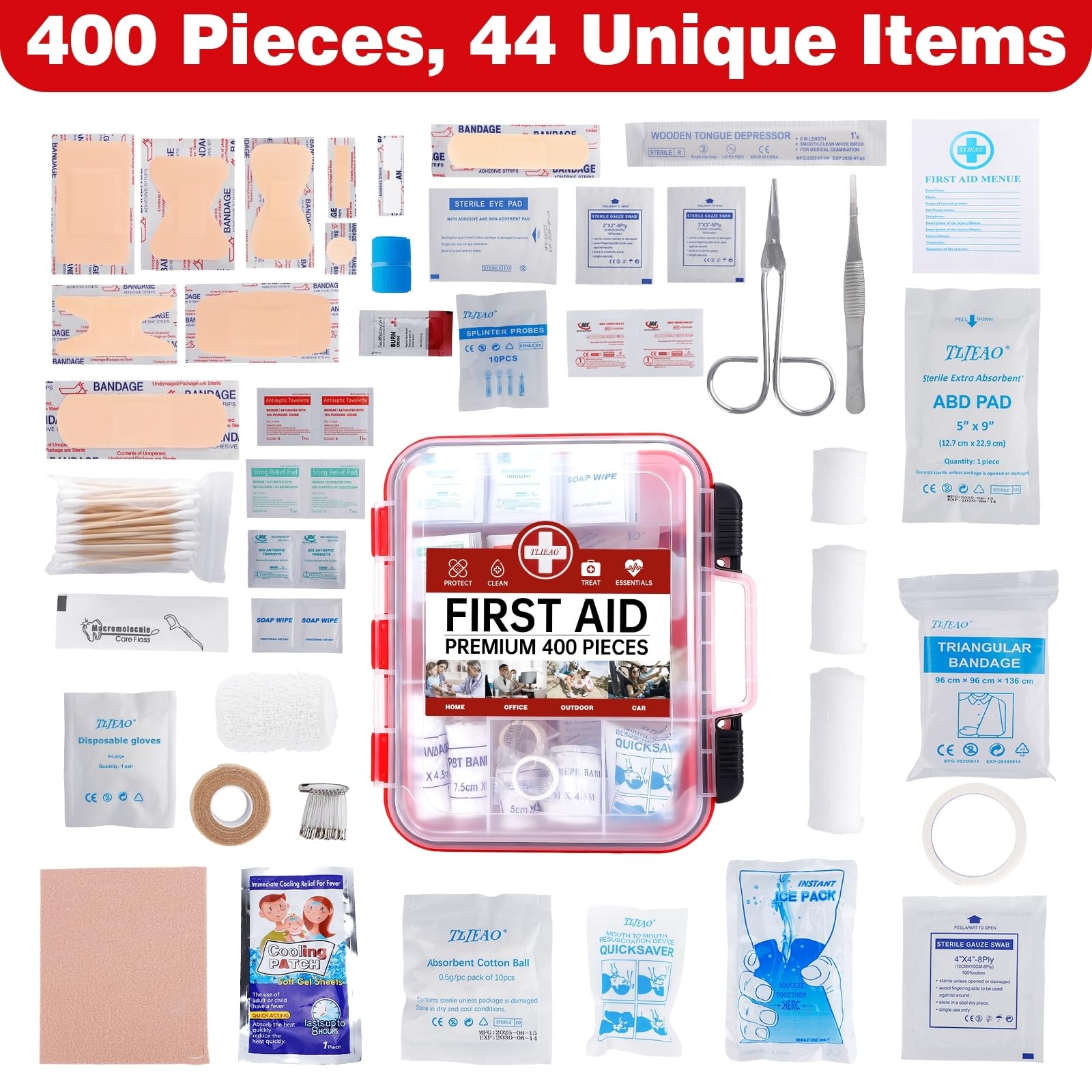 TLIEAO open dual-layer contents display organization and fast item location