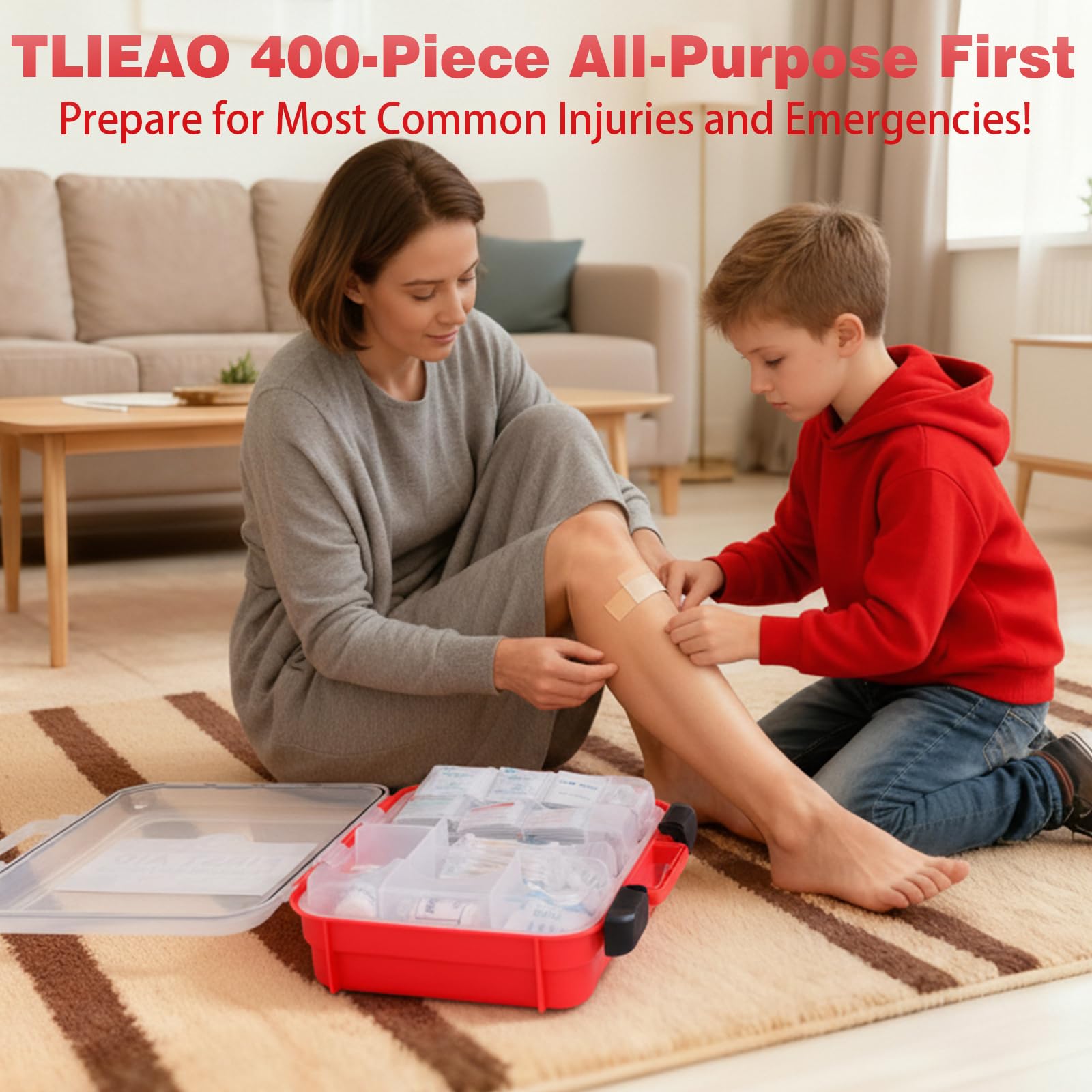TLIEAO in car trunk showing portability and on-the-go preparedness