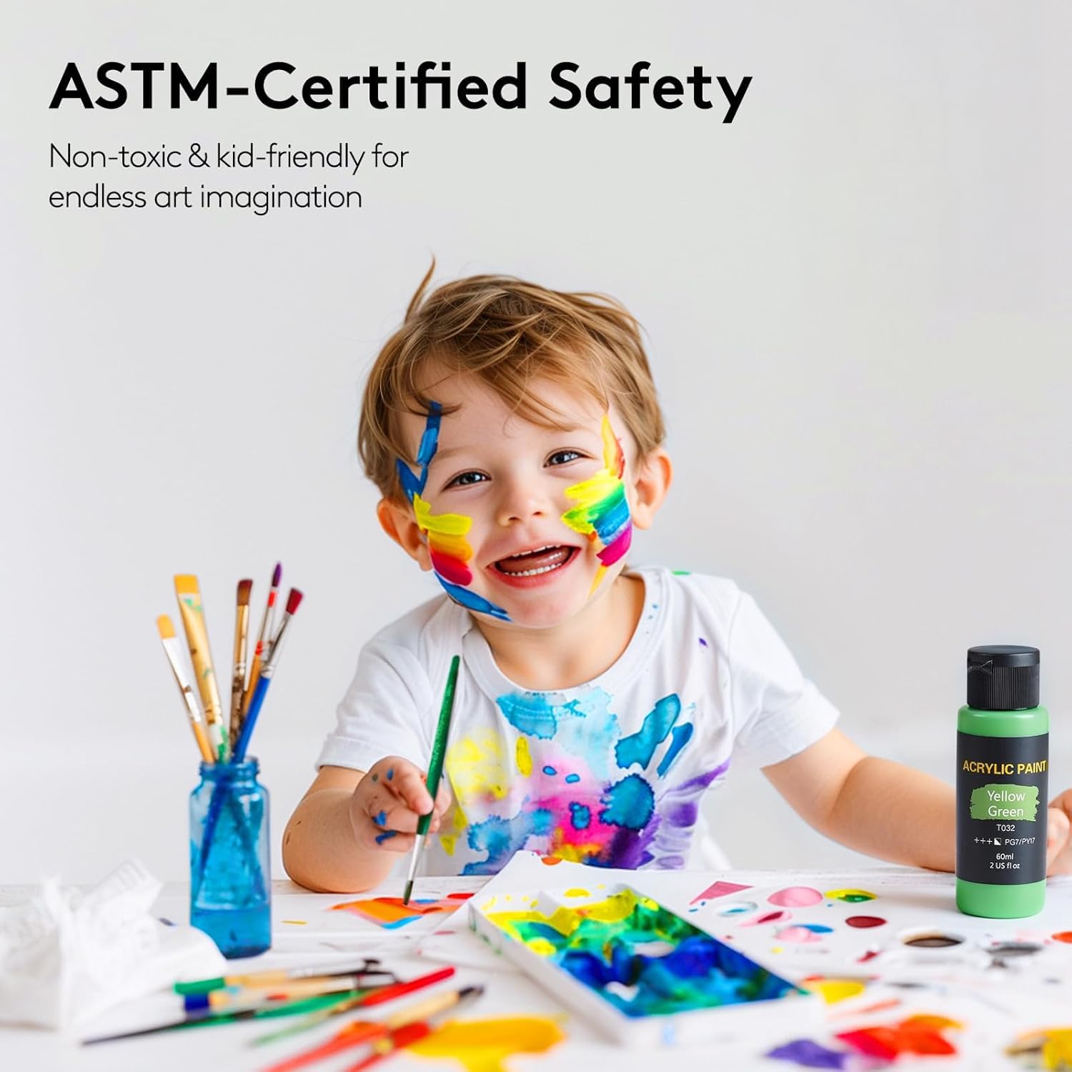 TMOL artist painting on canvas demonstrating adherence and quick-dry convenience
