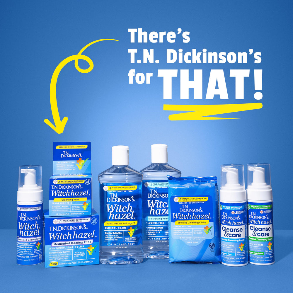 Six 16 fl oz T.N. Dickinson's bottles shown for household and professional supply