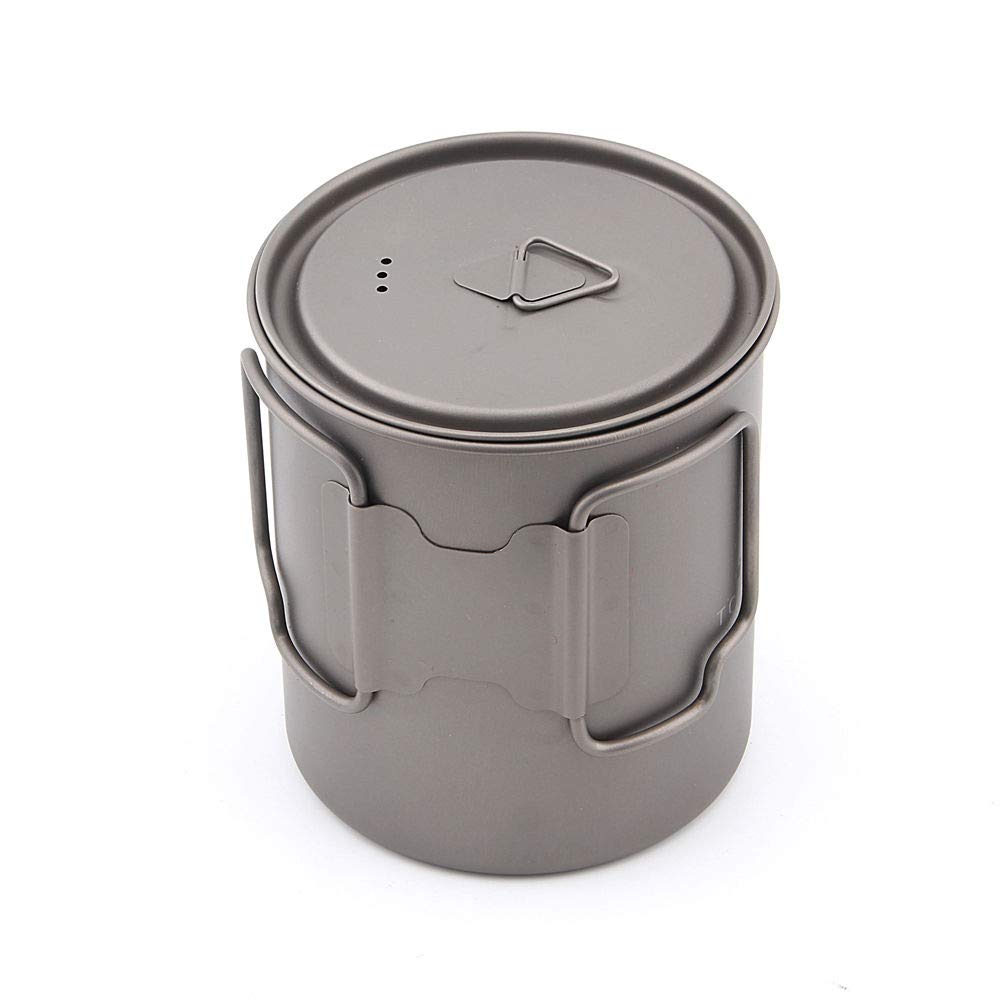 TOAKS pot folded handle detail for safe handling and compact packing