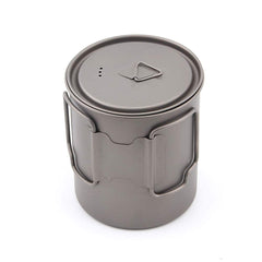 TOAKS pot folded handle detail for safe handling and compact packing