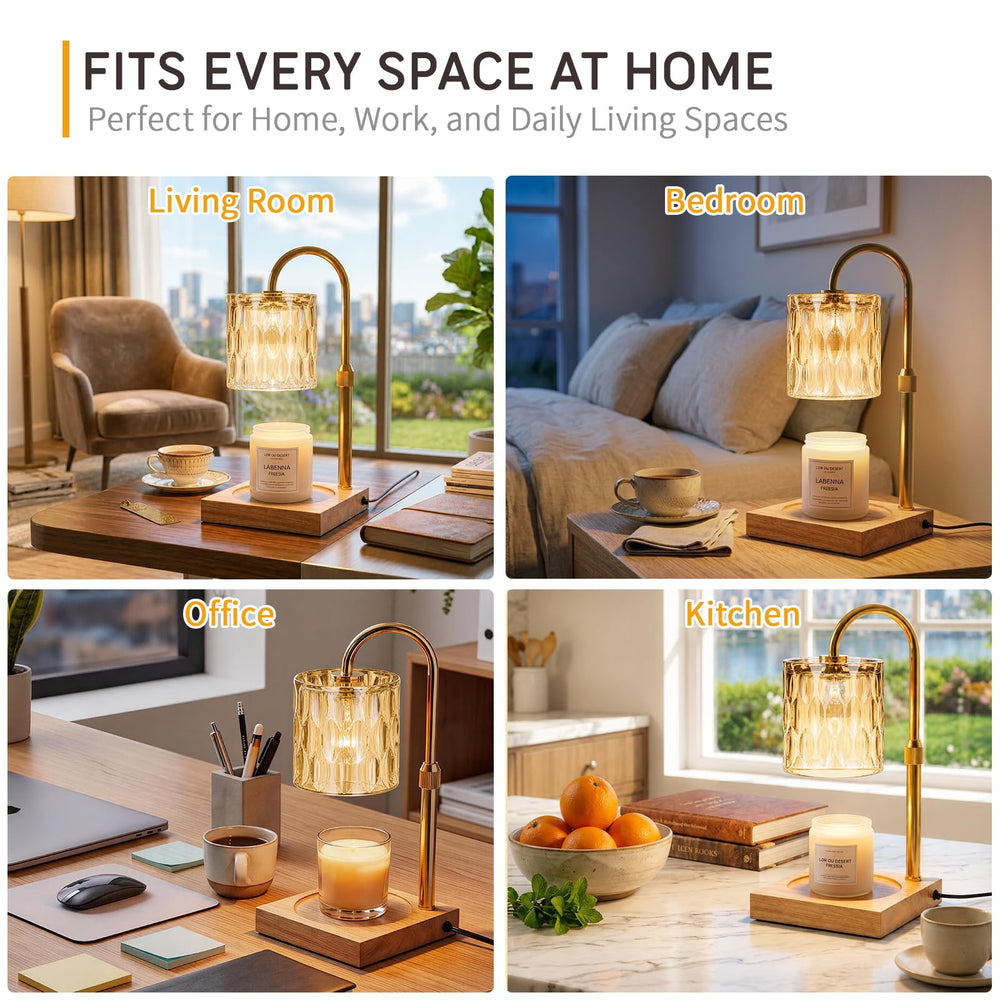 TOACSUCP lamp next to a book to show size and scale for room placement