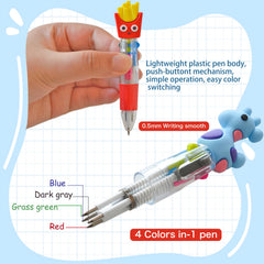 TOEMUR pen body detail showing ink tip and colorful finish for smooth writing