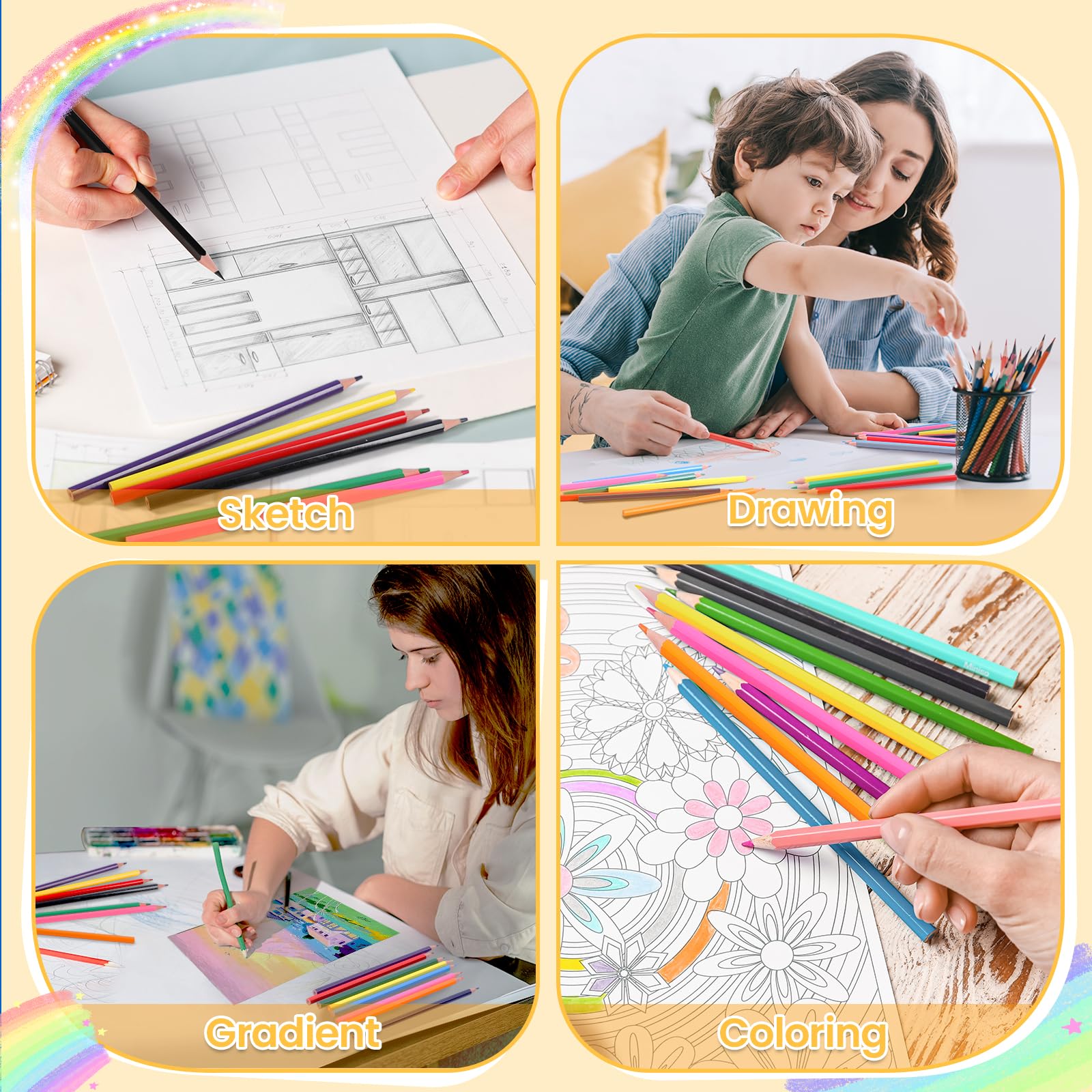 Toidgy pencils in a classroom activity, illustrating group use and easy distribution