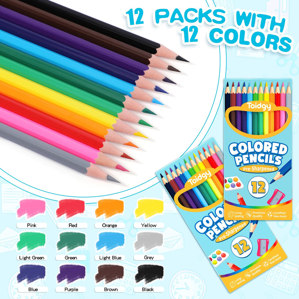 Toidgy color range spread displaying vivid hues for blending