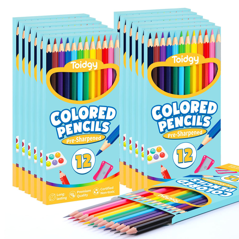 Toidgy front packaging showing 12-box bulk set and easy distribution