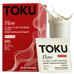 Toku front packaging showing the supplement jar and branding for easy identification