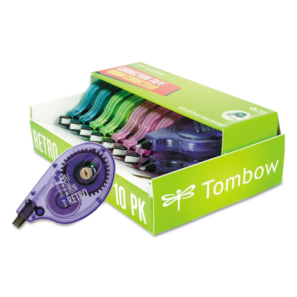 Tombow Mono front packaging showing compact applicator and tape capacity benefit