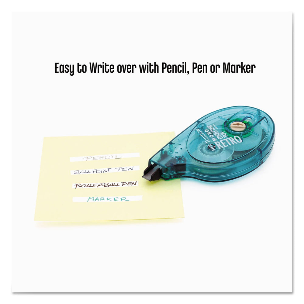 Tombow Mono side profile highlighting ergonomic retro applicator for steady grip