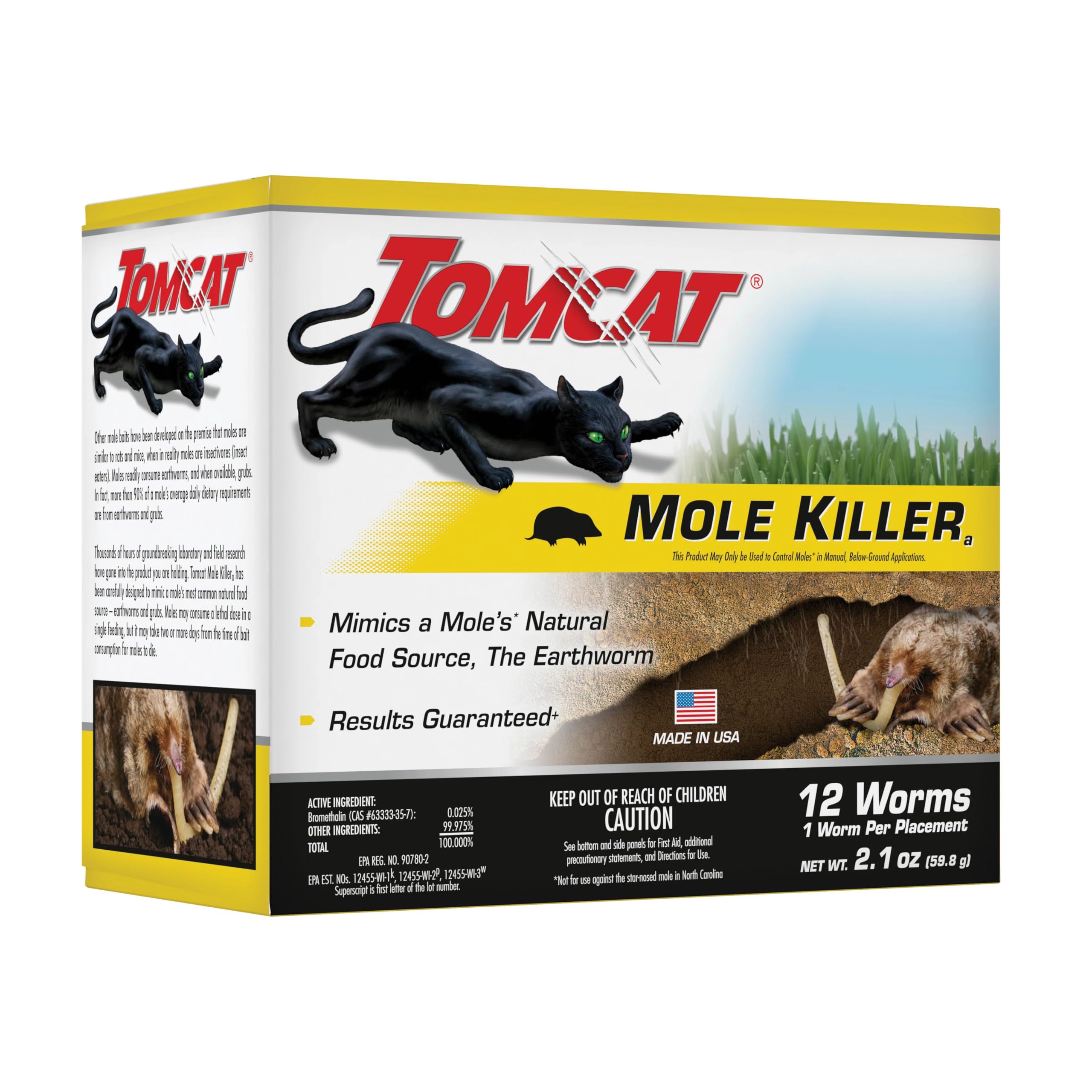 Tomcat product label and instructions visible to highlight proper use and safety guidance