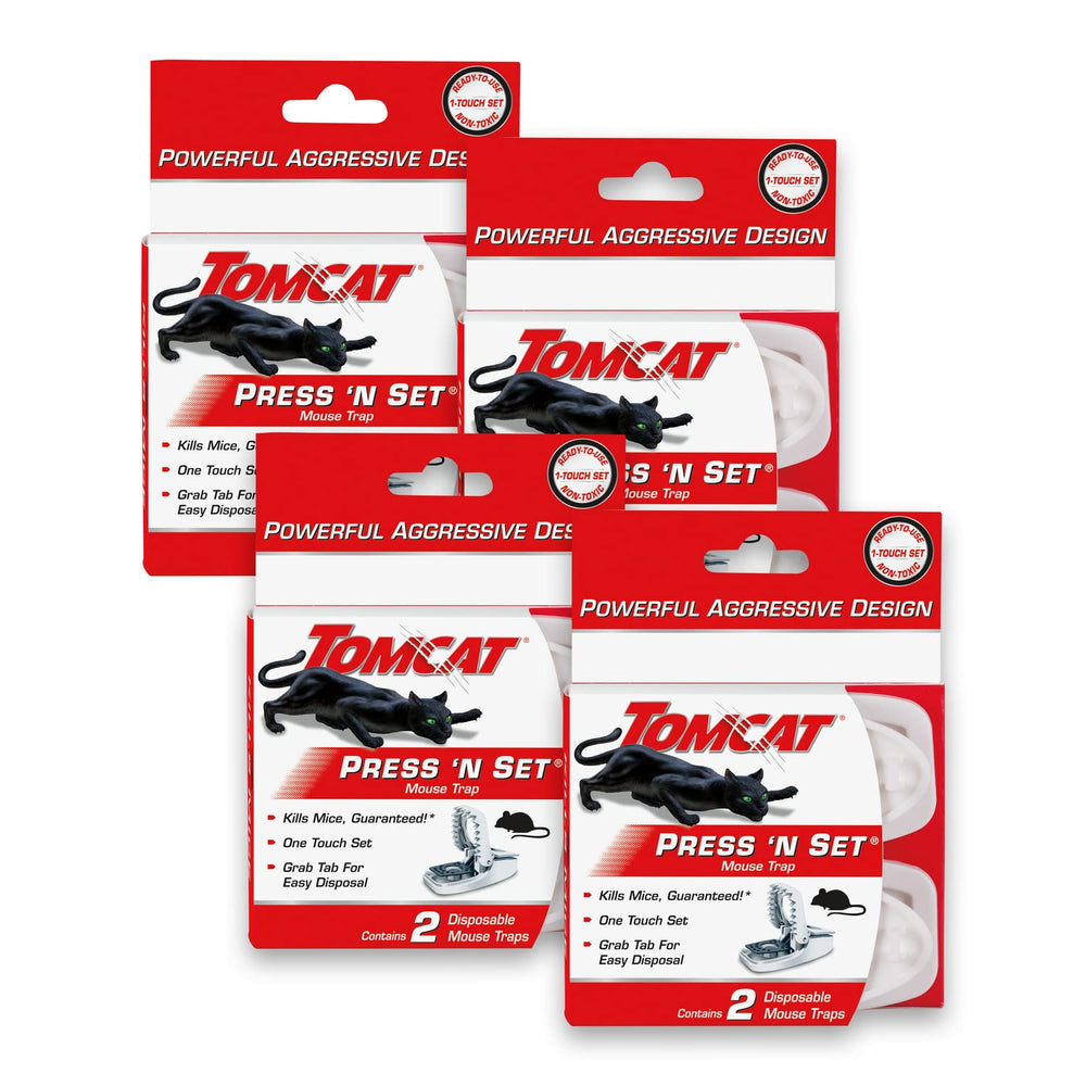 Tomcat front view of trap showing compact design and quick setup benefit