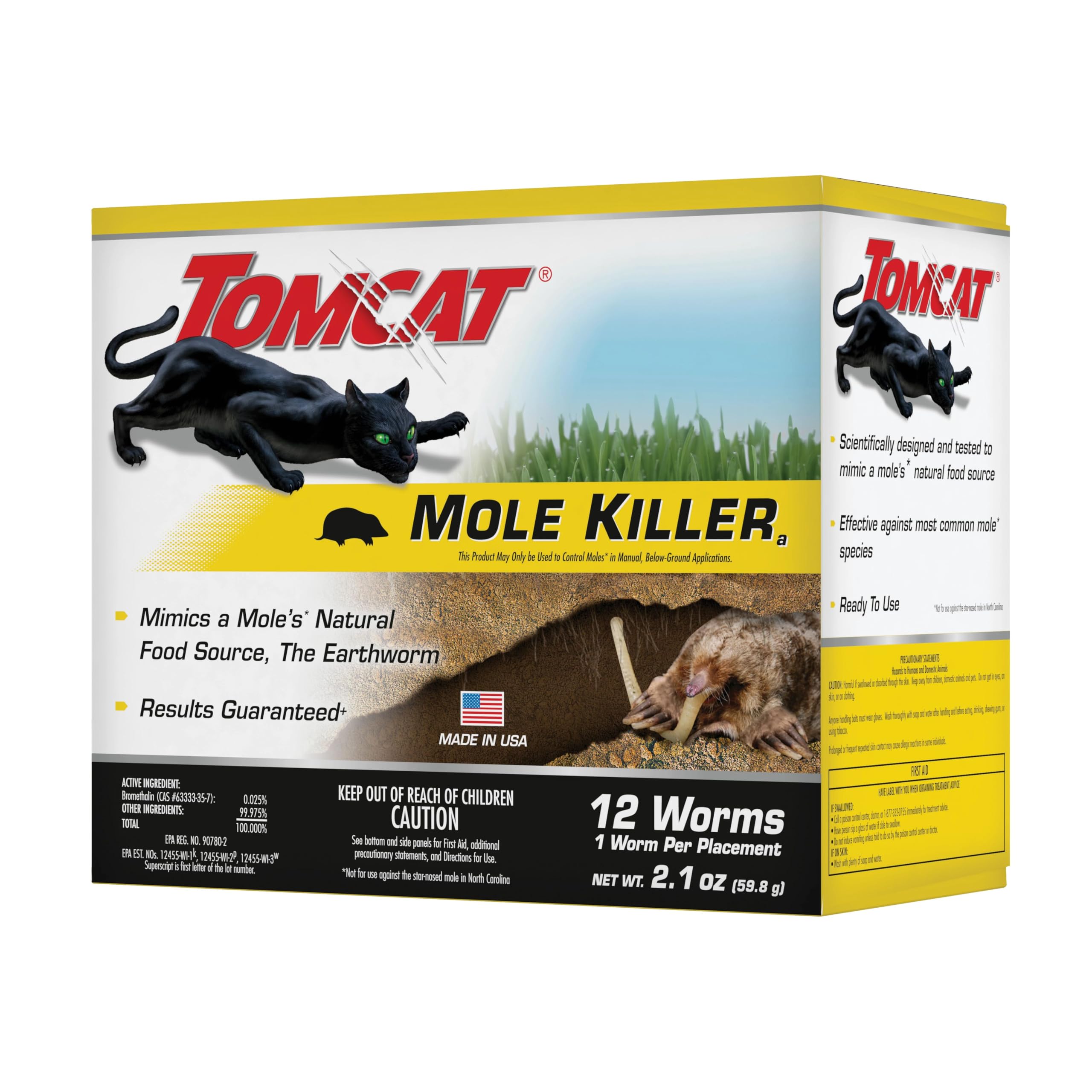 Tomcat package stored indoors to show safe packaging and easy storage benefit
