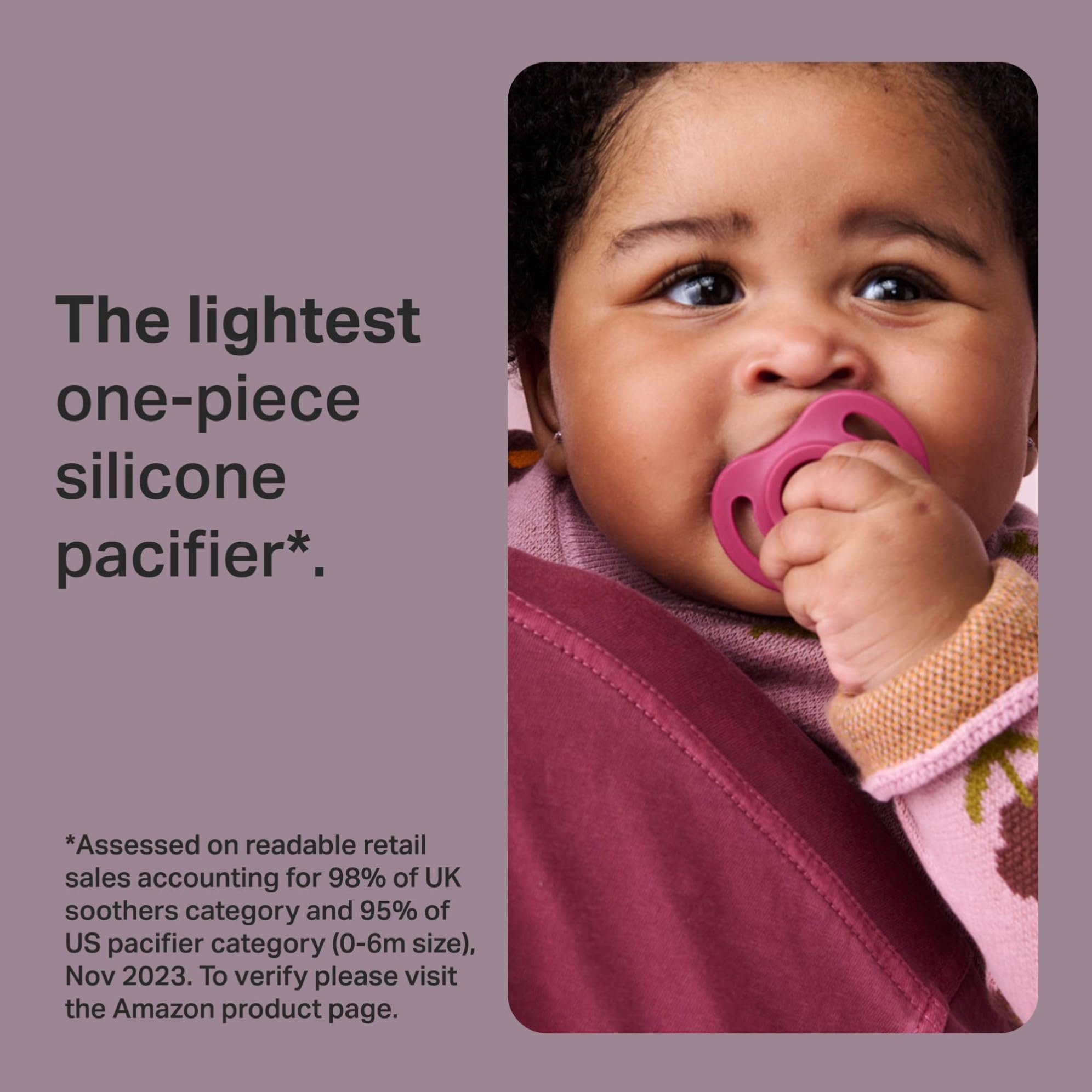 Tommee Tippee close-up of silicone nipple texture for soft durable comfort