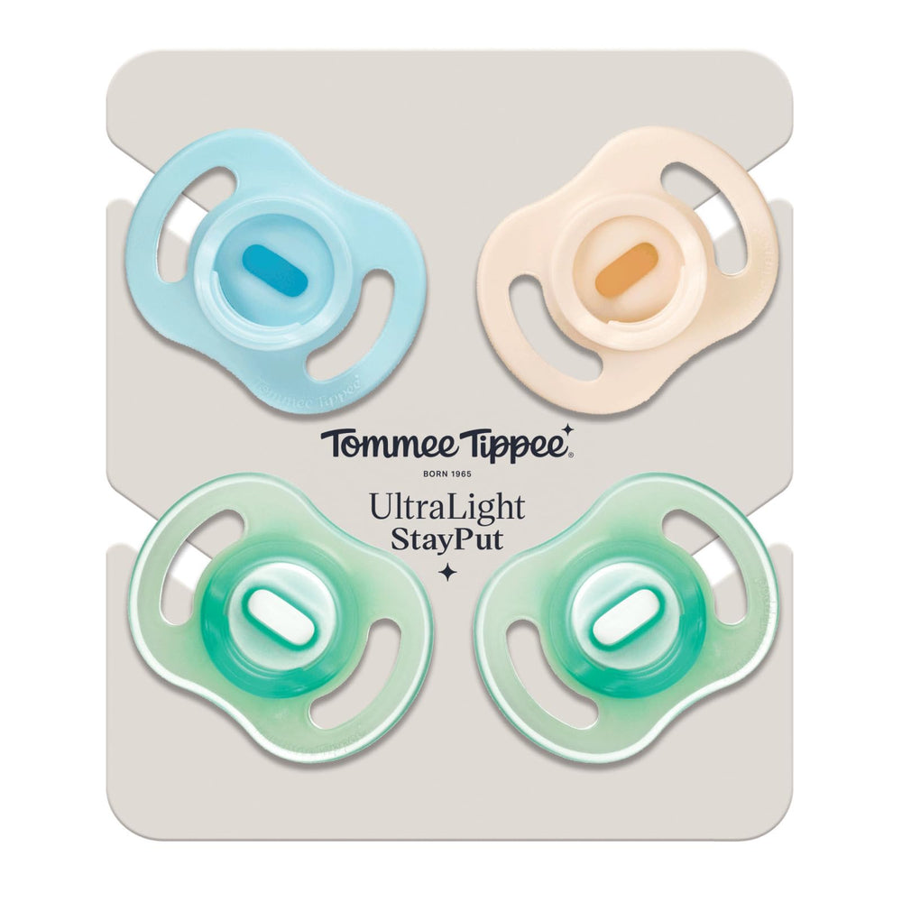 Tommee Tippee pacifier in nursery setting showing practical everyday use
