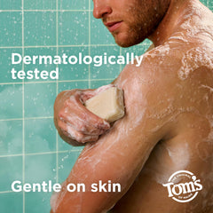 Tom's of Maine Orange Blossom bar label view showing natural ingredients and fresh aroma