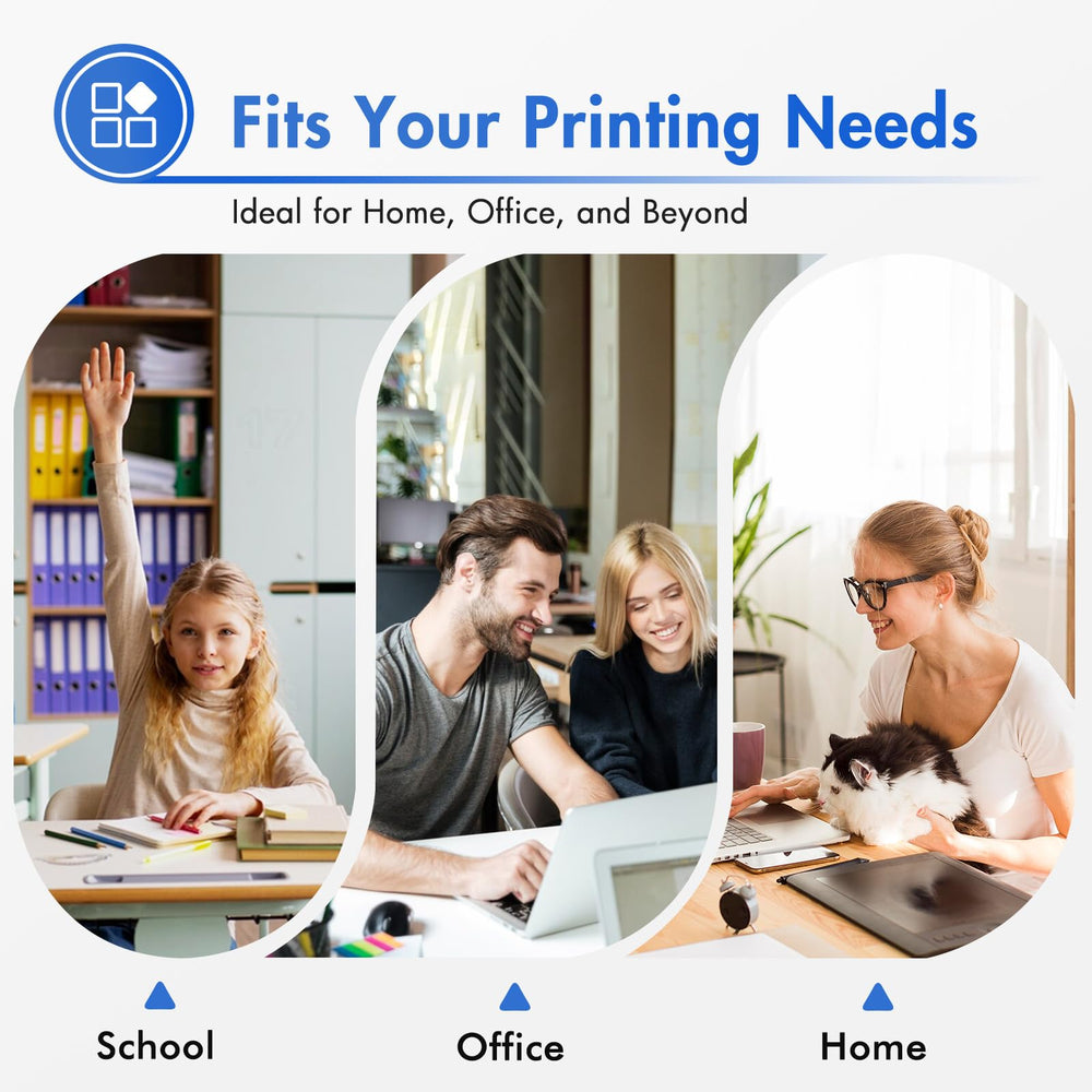 Toner H-Party in a home office scene illustrating cost-effective printing