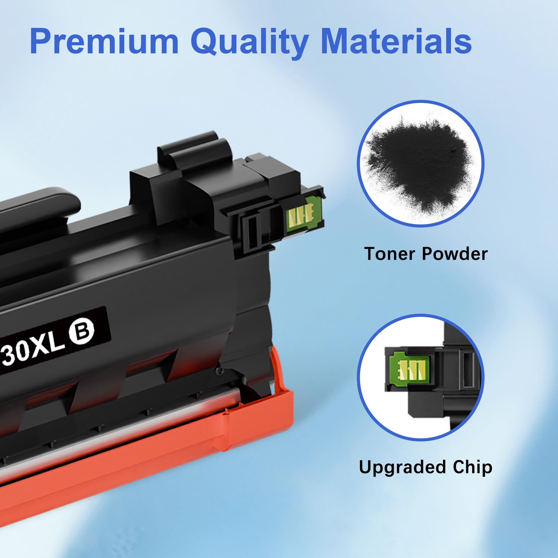 Toner Kingdom cartridge held in hand showing scale and easy swap benefit