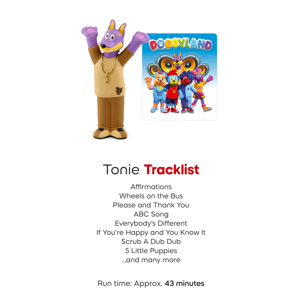 Tonies Bow Wizzle held in adult hand for scale, compact collectible convenience benefit