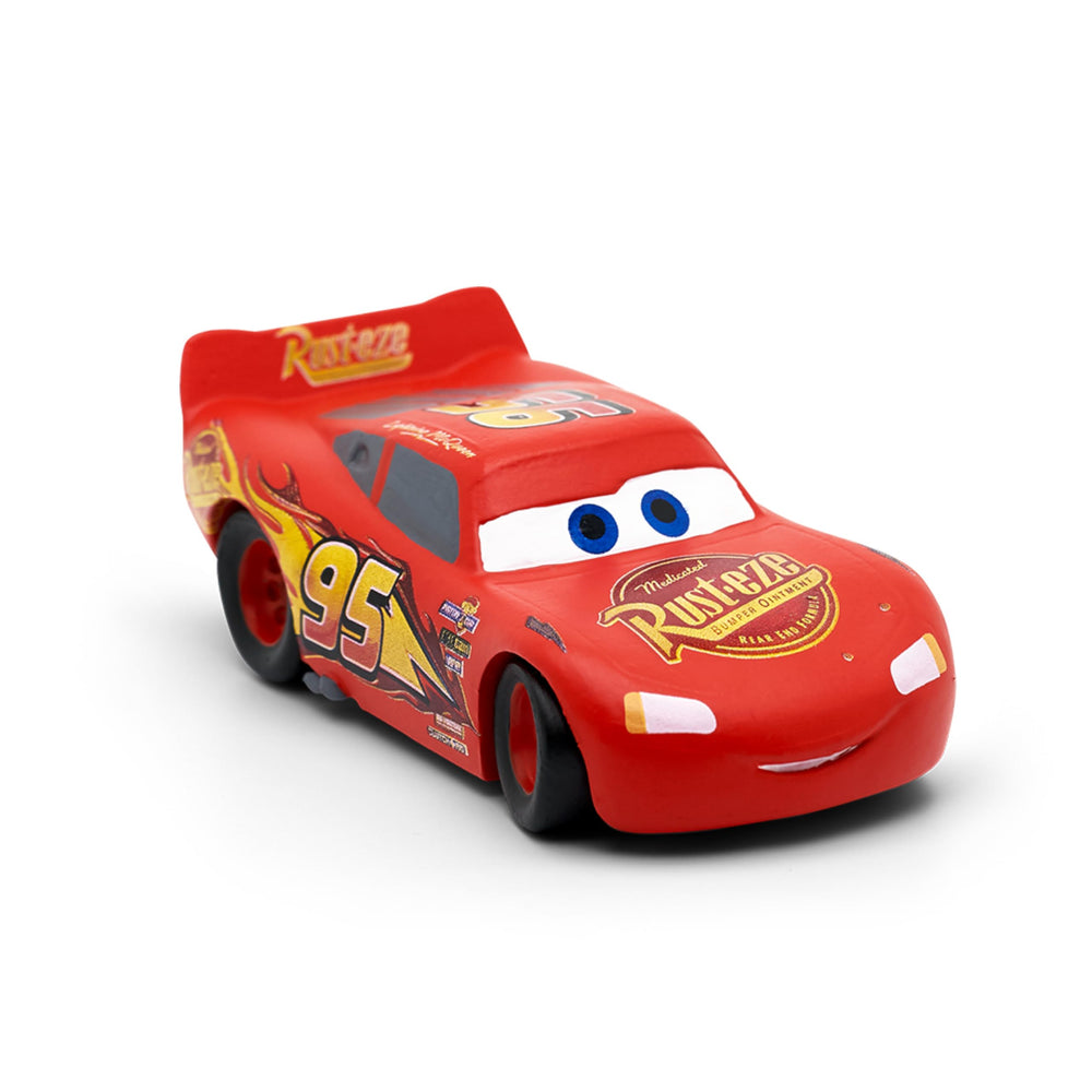 Tonies Lightning McQueen set on a Toniebox demonstrating instant audio play