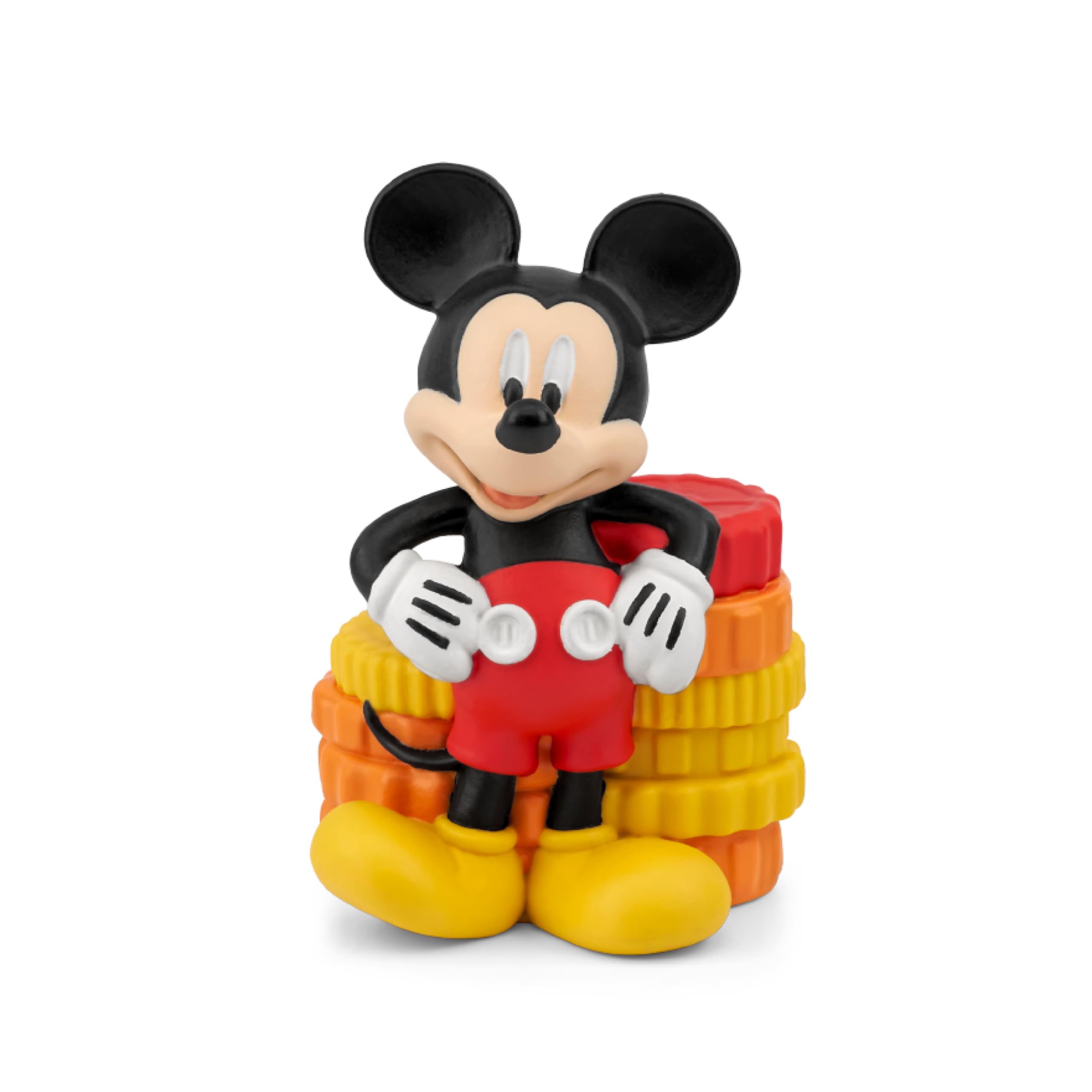 Tonies Mickey Mouse side profile showing pose and sturdy build for safe handling benefit