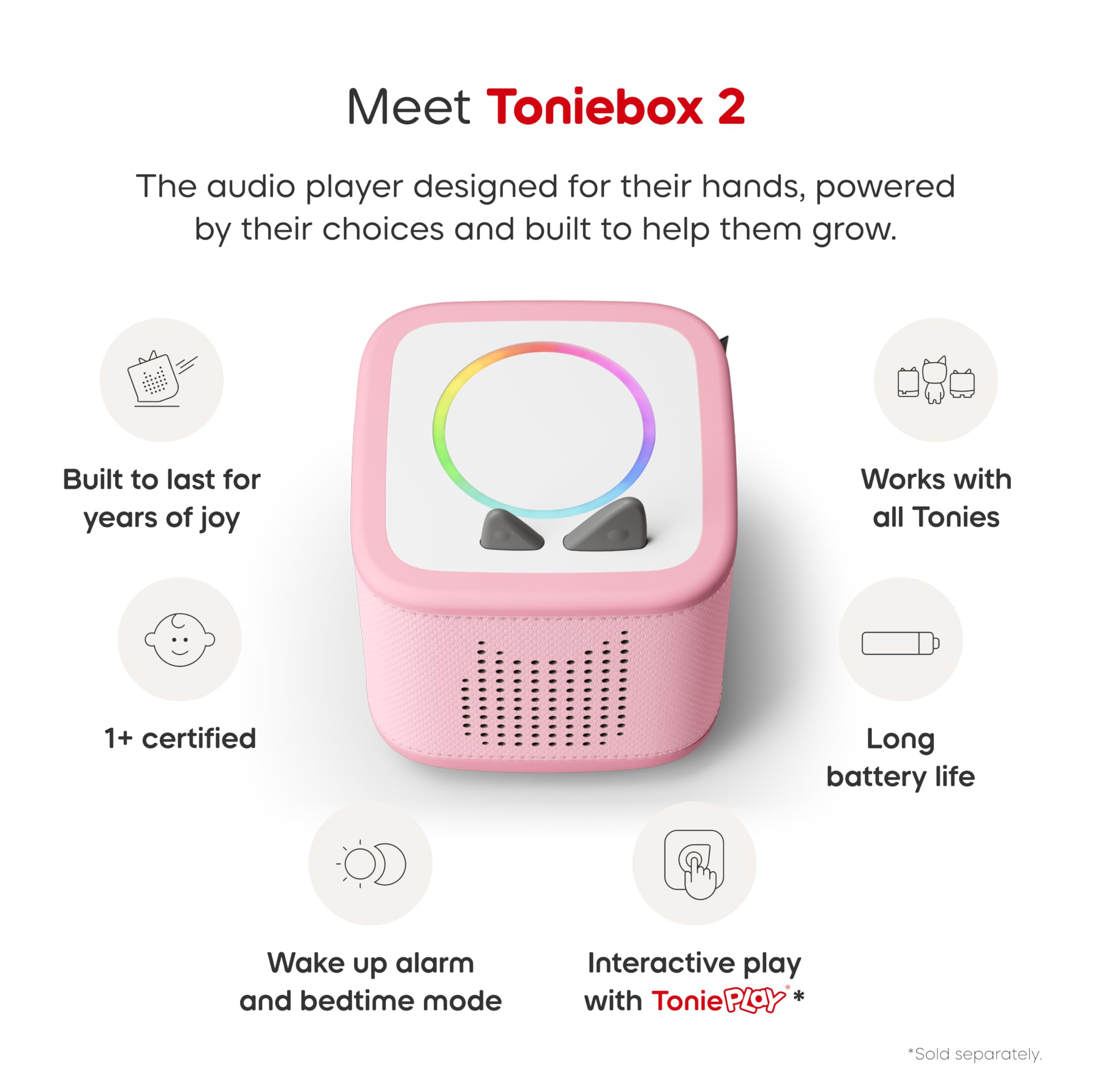 Tonies Playtime Puppy figurine close-up showing character detail and content