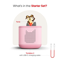 Tonies Toniebox with Playtime Puppy on top starts audio playback instantly