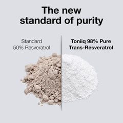 Zoom on Toniiq label with batch and purity details highlighting transparency