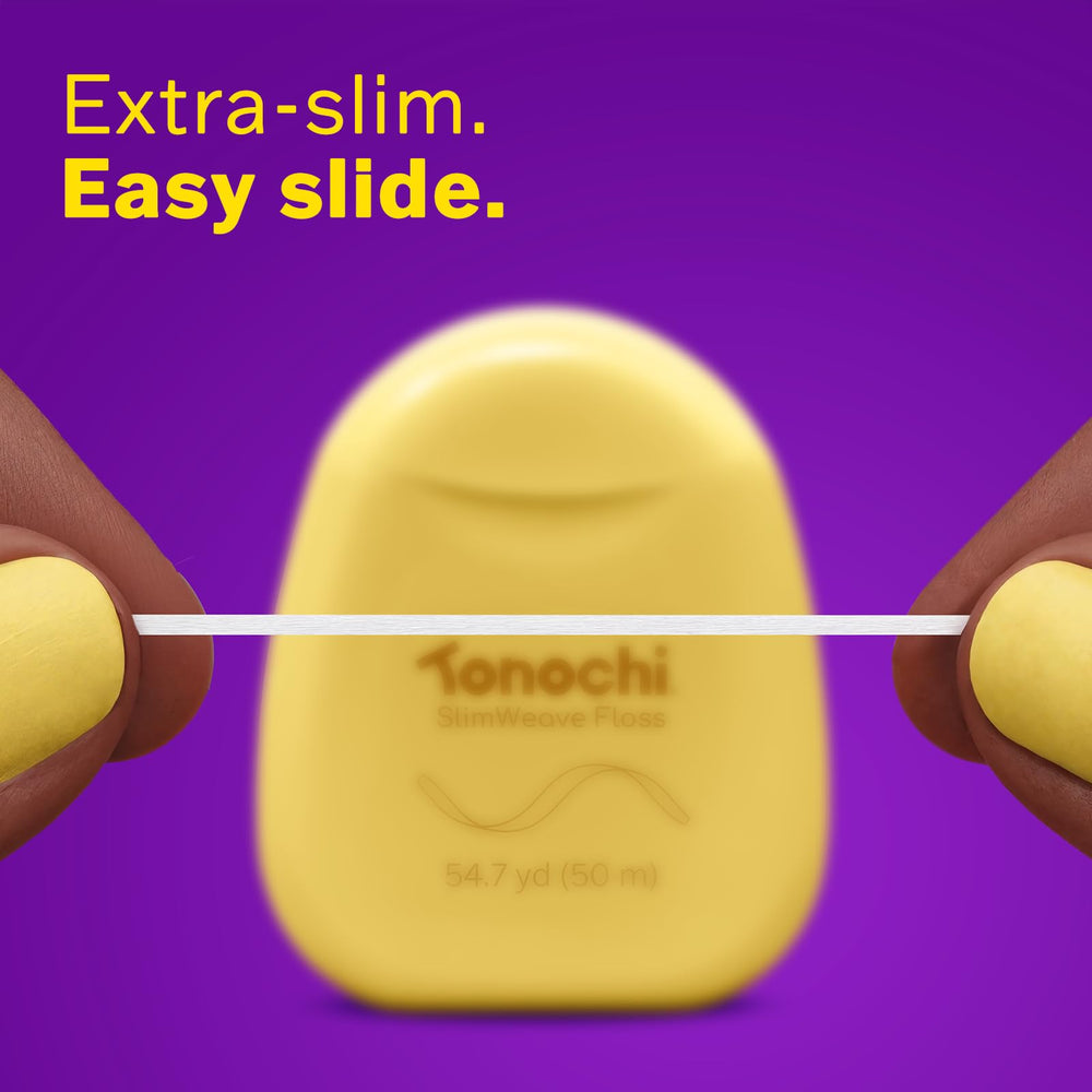 Tonochi close-up of flat ribbon texture, shows smooth glide benefit
