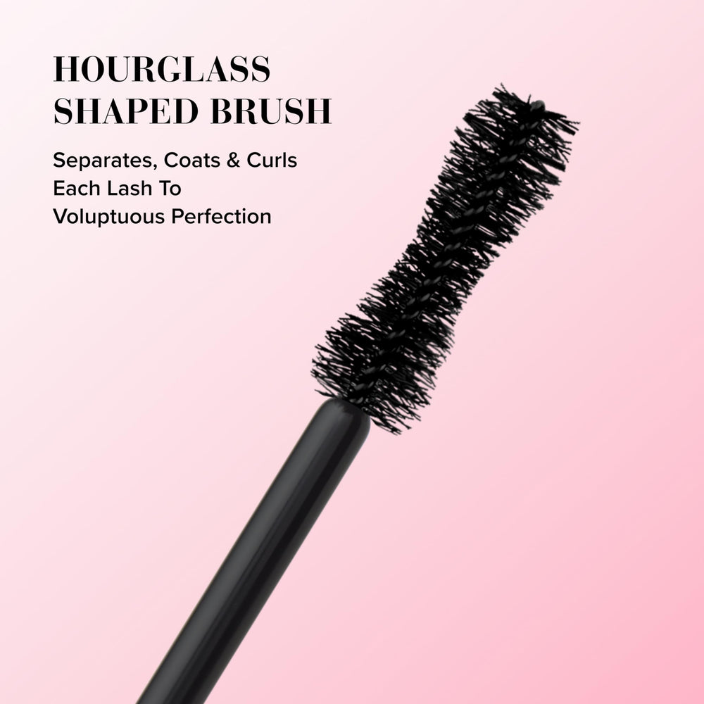 Too Faced before and after lashes demonstrating dramatic volume and separation