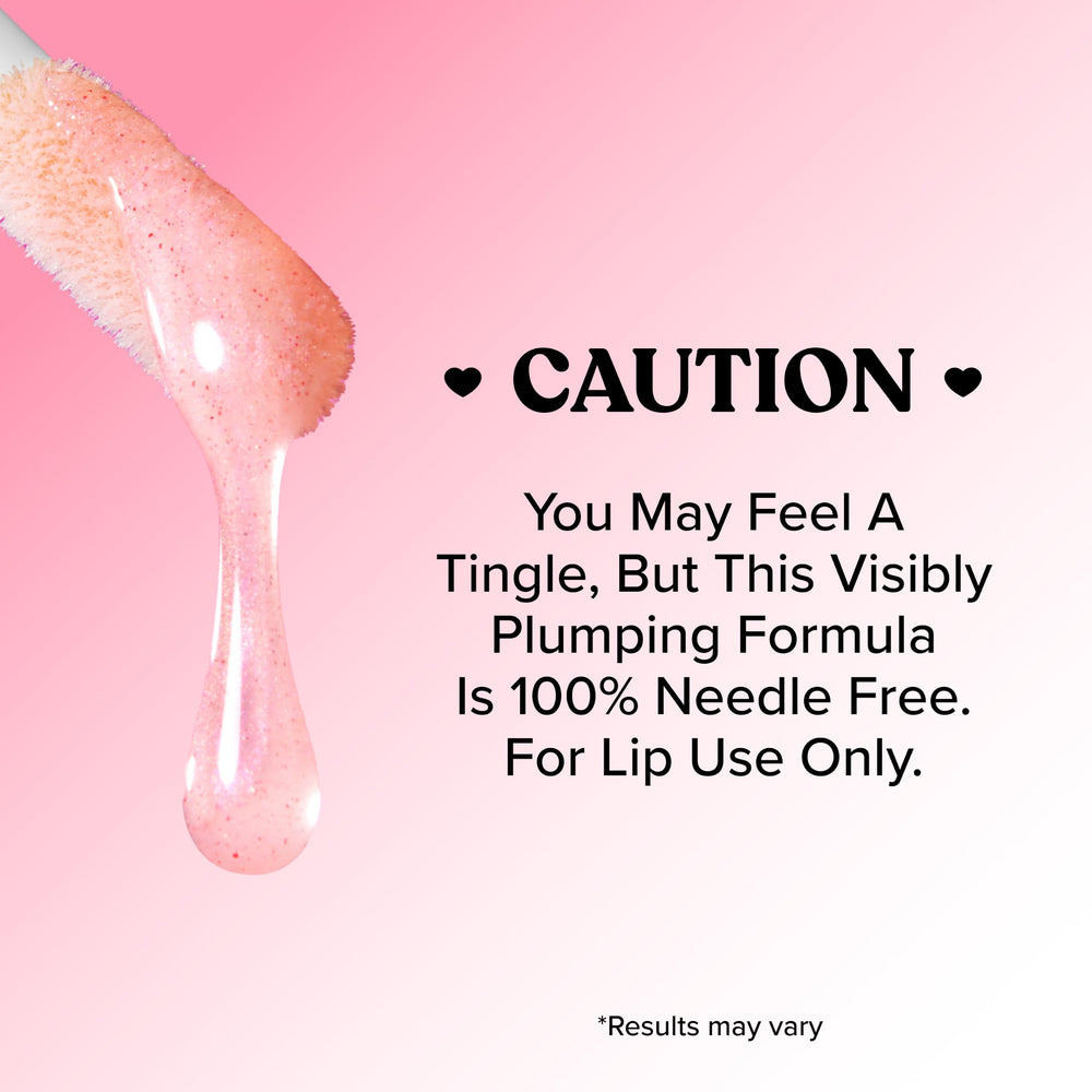 Too Faced ingredient visual display suggesting nourishing hydration and lip-smoothing benefit