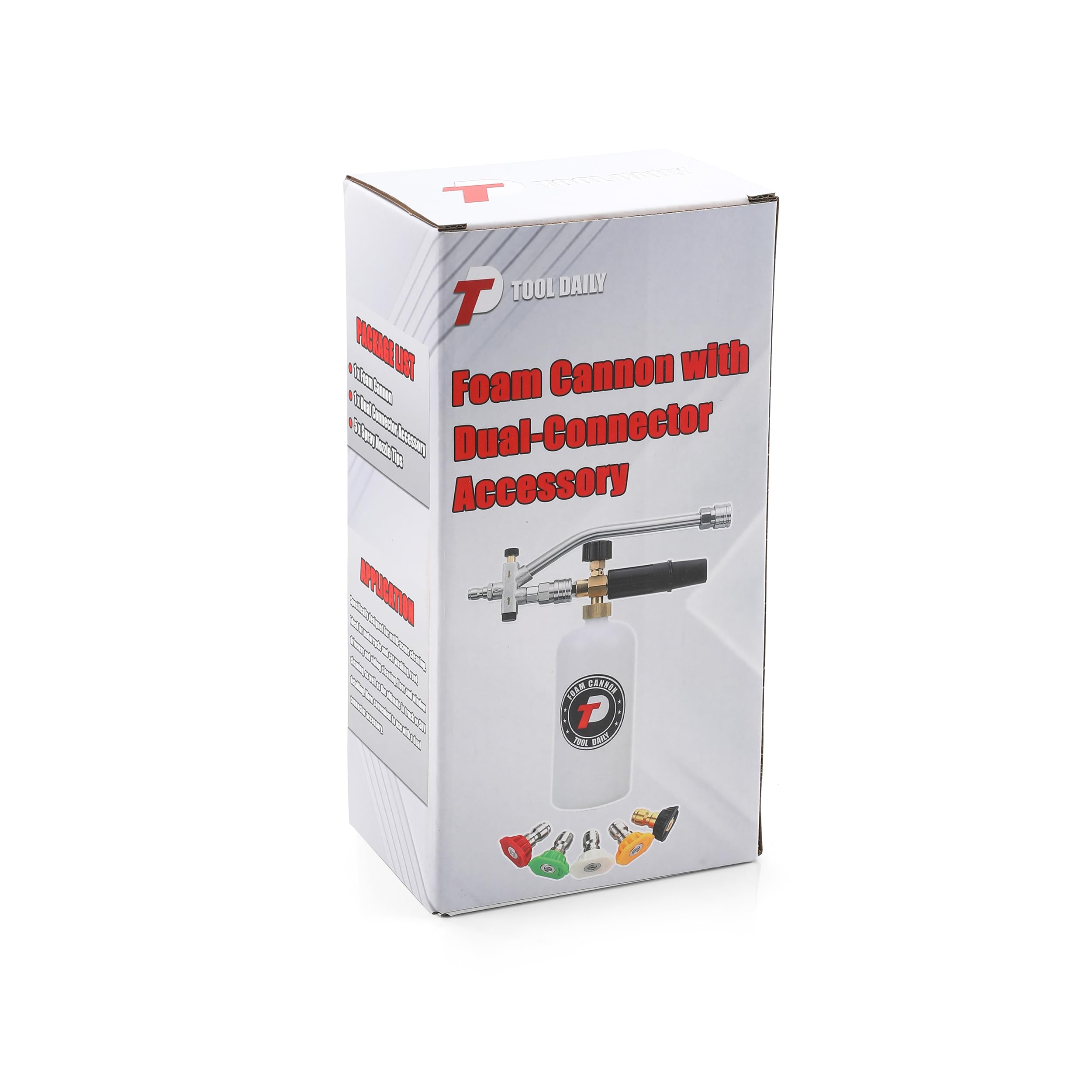 Tool Daily foam cannon cleaning a driveway demonstrating exterior surface use