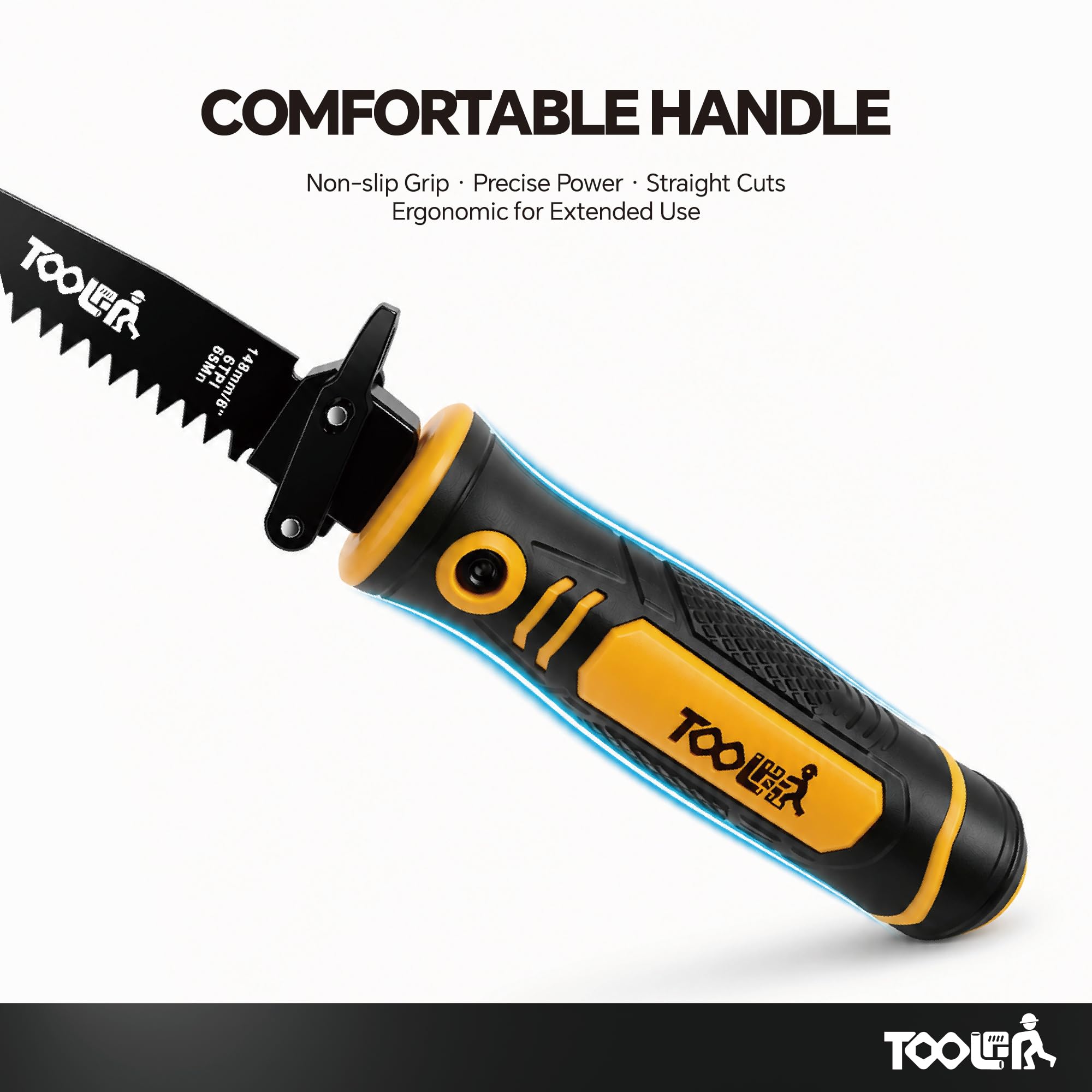 TOOLAN close-up of HSS blade teeth showing hardened edge for durability