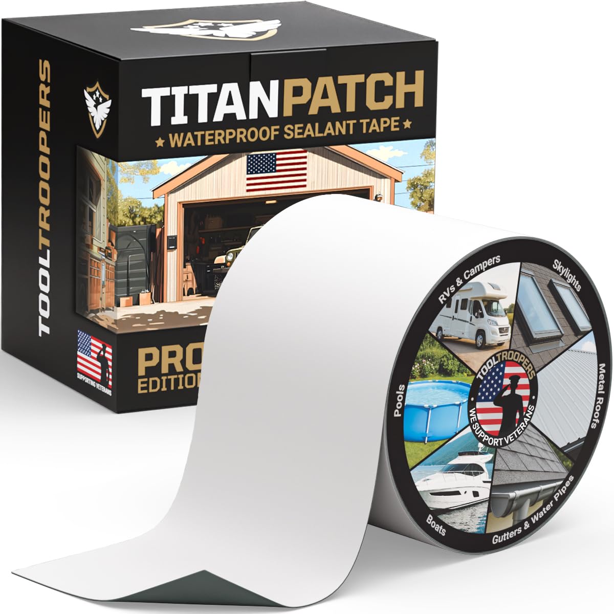 TOOLTROOPERS front packaging shows tape ready for fast repairs and durability