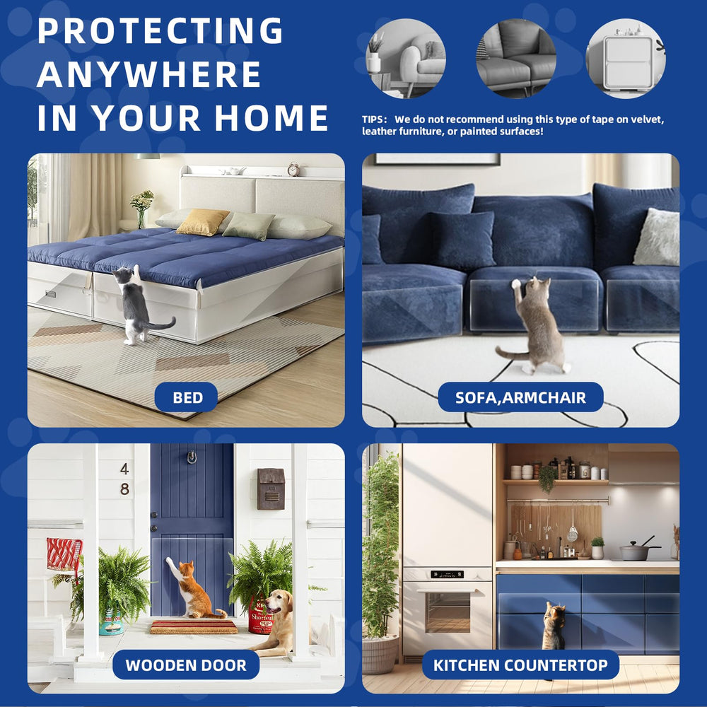 TOOSOFt in a living room scene protecting a sofa, preserving furniture appearance