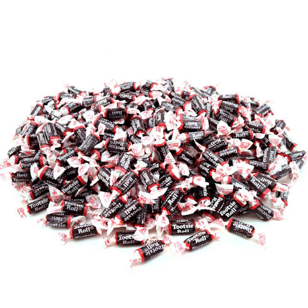 Tootsie Roll Midgee cross-section showing chewy texture and flavor